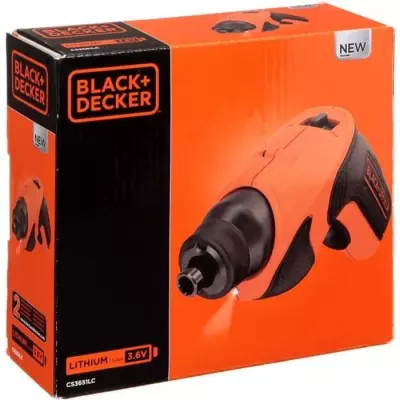 Tournevis Electrique BLACK+DECKER avec Lampe LED Intégrée - Marron