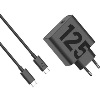 Chargeur - MOTOROLA - Moto charger - 125 W - Charge rapide - USB-C vers USB-C - Câble 1 m - Noir