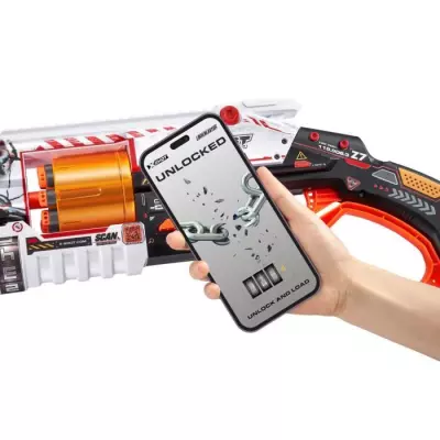Blaster Verrouillable ZURU XSHOT Skins Lock Gun - 8 fléchettes