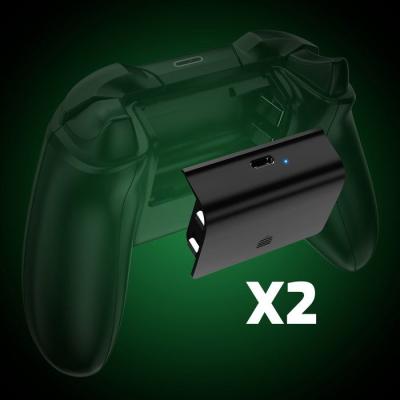 Kit Play & Charge pour 2 manettes - ONLAN - Xbox Series - Noir