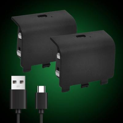 Kit Play & Charge pour 2 manettes - ONLAN - Xbox Series - Noir