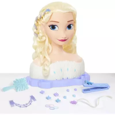 Tete a coiffer Elsa Deluxe - Extensions et accessoires - Reine des Neiges