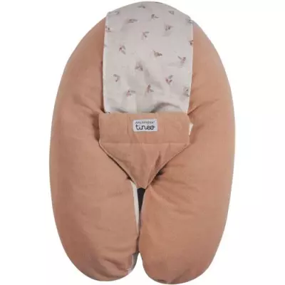Coussin De Grossesse et D'allaitement TINEO 3 En 1 Multirelax Rose