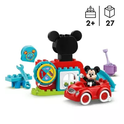 LEGO DUPLO | Disney 10454 La Maison et la Voiture de Mickey - Jeu de Construction 2 ans