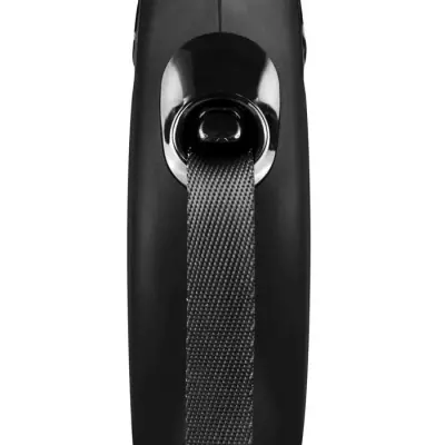 Laisse enrouleur pour chien FLEXI New CLASSIC - Taille M - 5m - Noir