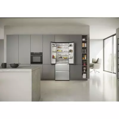 Haier FD 70 Serie 5 HFR5719ENMG frigo américain Pose libre 446 L E Argent
