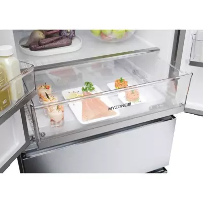 Haier FD 70 Serie 5 HFR5719ENMG frigo américain Pose libre 446 L E Argent