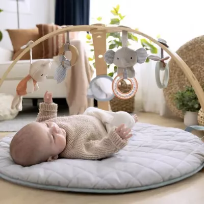 Tapis d'éveil réversible ultra doux dès la naissance