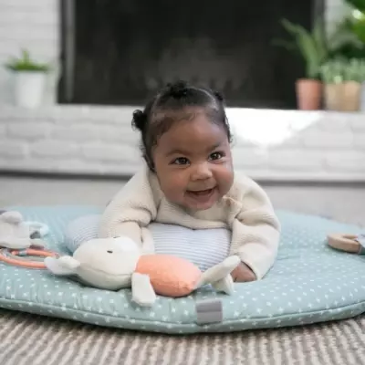 Tapis d'éveil réversible ultra doux dès la naissance