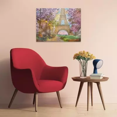 Puzzle 1500 pièces Amour à Paris - Qualité supérieure 80x60cm