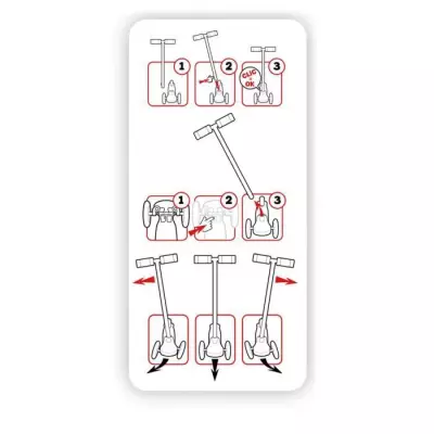 Contrôle de Direction pour Trottinette - Rose - 3 Roues