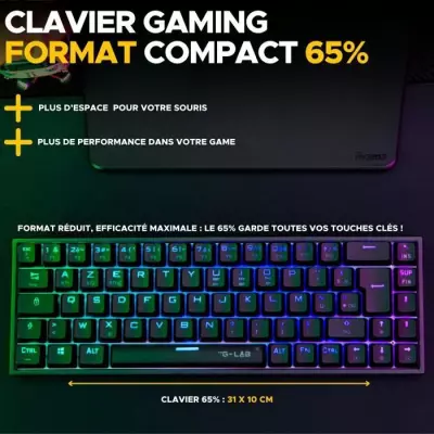 Clavier Gamer Mécanique KEYZ TITAN - RGB Noir - CLAVIER D'ORDINATEUR Clavier Gamer Mécanique KEYZ TITAN - RGB Noir - CLAVIER D'ORDINATEUR
