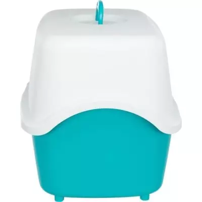 Bac à litière Vico 40*40*56 cm - Aigue-marine - Pratique pour chat