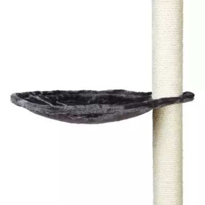 Hamac pour chat gris platinium XL - Confort et griffoir ø 40 cm