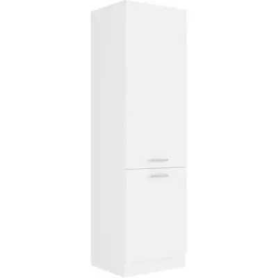 Colonne de cuisine 2 portes - Design blanc - L 60 x P 58 x H 210 cm
