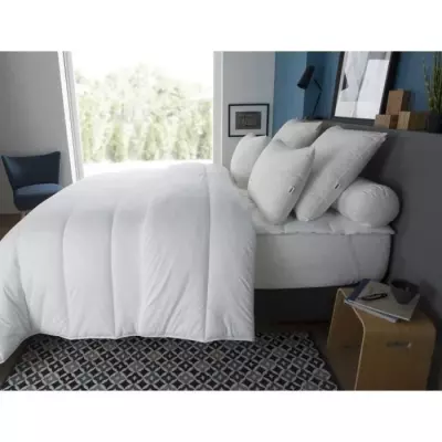 Couette chaude 400gr/m² COUNTRY 200x200 blanc