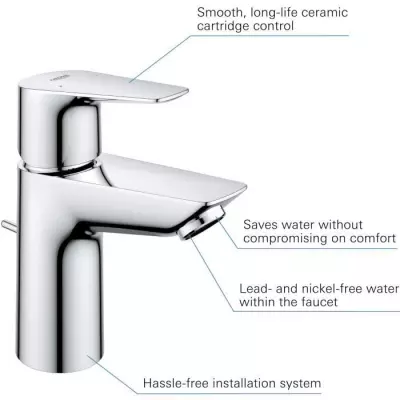 Robinet Lavabo GROHE Taille S Métal Chromé - Economie d'eau