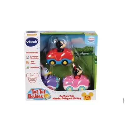 Coffret Trio Minnie/Mickey VTECH Tut Tut Bolides - Voitures Miniatures