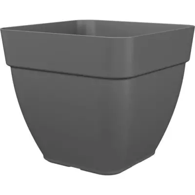 Pot de fleurs carré CAPRI CAMPANA - 37x37 cm - Anthracite