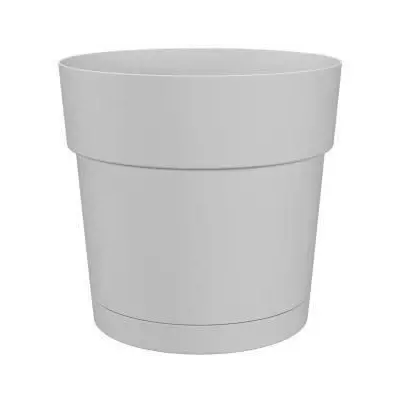 Jardinière ronde CAPRI LARGE - Blanc - Idéal pour fleurs et plantes