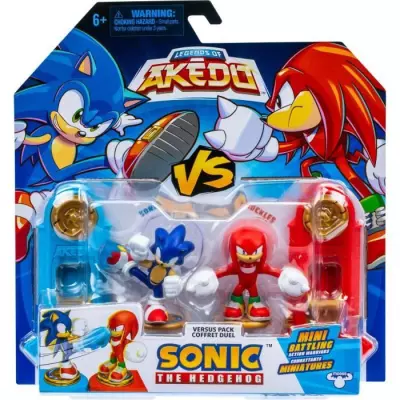 Duel épique: Sonic vs Knuckles - Pack 2 figurines & contrôleurs