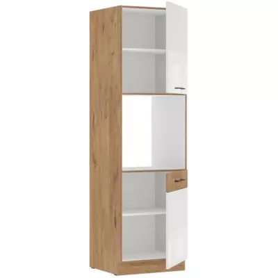 Colonne ROCK 60 cm Chene Lancelot/Blanc brillant