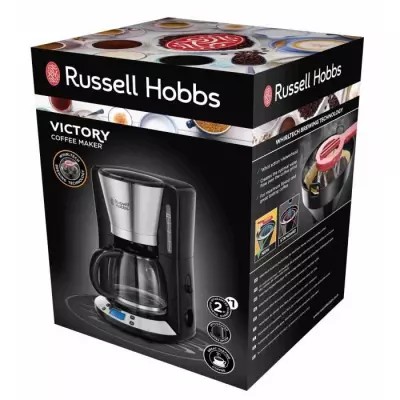 Cafetière Filtre Russell Hobbs Victory 24030-56 1100W 1.25L Programmable WhirlTech