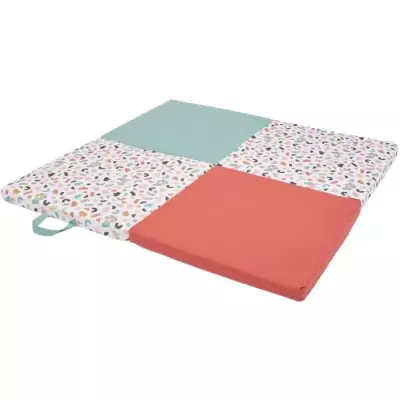 Tapis d'éveil Malin TINEO - 3-en-1 - Géométrique / Animaux rigolos
