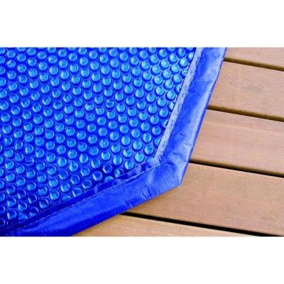 Bâche à bulles pour piscine bois UBBINK 350x650 Bleue - 400 microns
