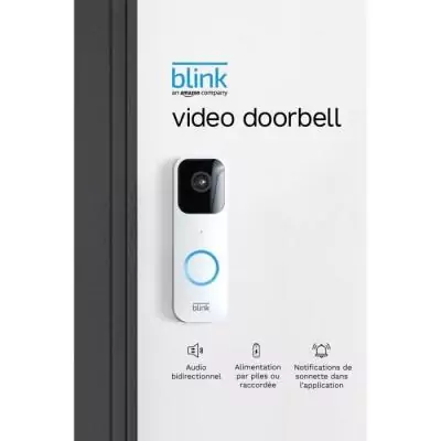 Sonnette vidéo Blink BLANC kit compact