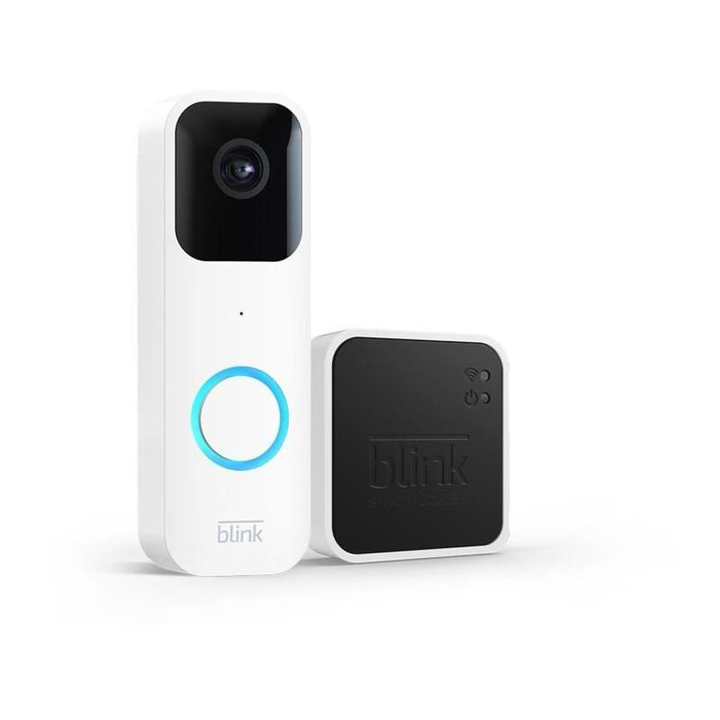 Sonnette vidéo sans fil Blink + Module Sync 2: compact et performant