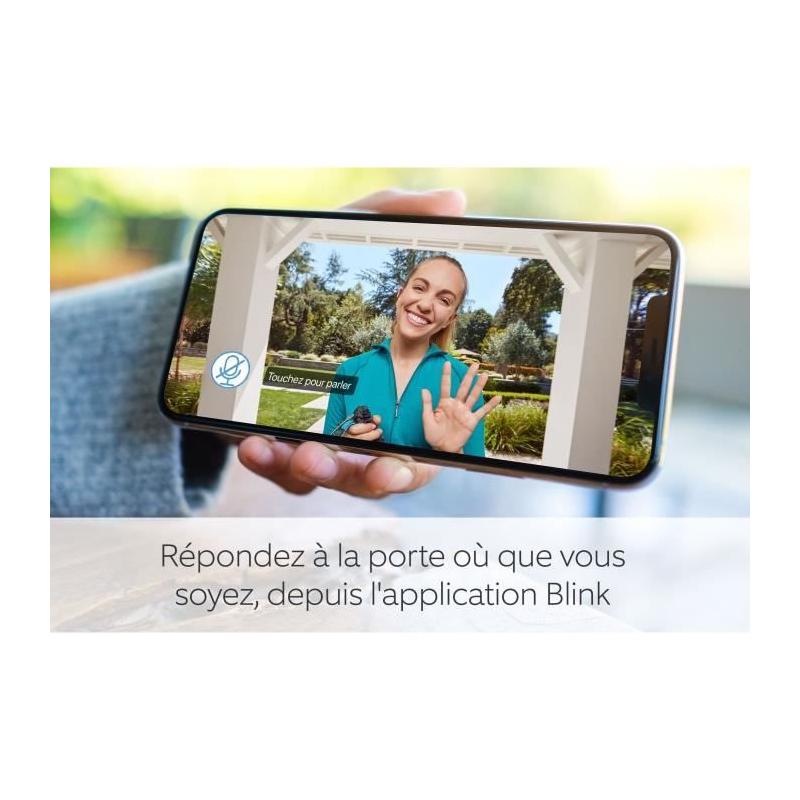 Sonnette vidéo sans fil Blink + Module Sync 2: compact et performant