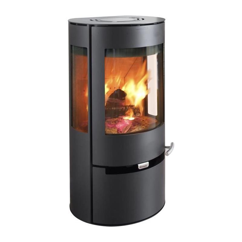Poêle à bois ADURO 9 - Noir 6 KW - Compact et élégant