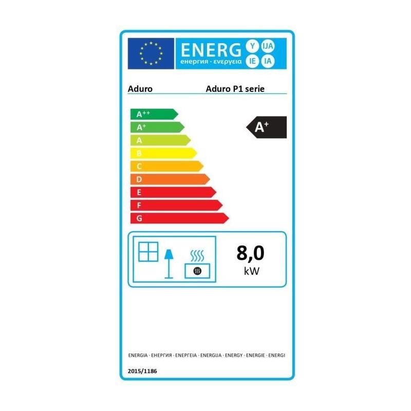 Poêle à pellets ADURO P1.4 Blanc - 8 KW