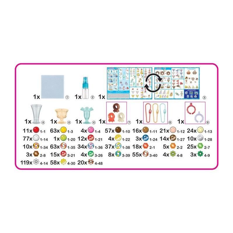 Mes accessoires sucrés AQUABEADS - Kit de perles à fixer - 35090