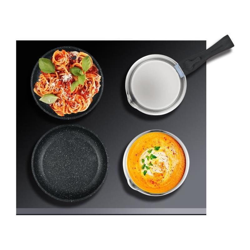 Batterie de cuisine induction Arthur Martin AM1275 - 15 pièces - Poignée amovible