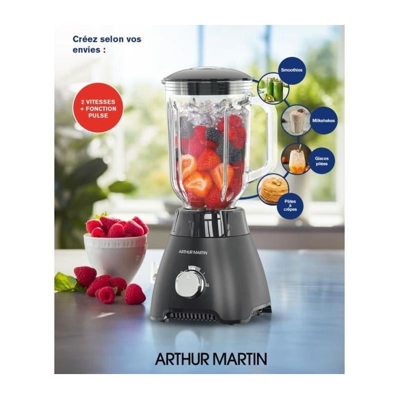 Mélangeur en verre - ARTHUR MARTIN - AMPB40 - 1,5L - 400W