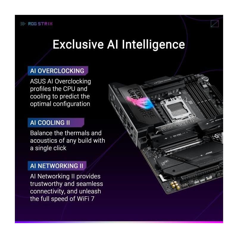 Carte mère ASUS STRIX X870E-E GAMING WIFI - Performances ultimes