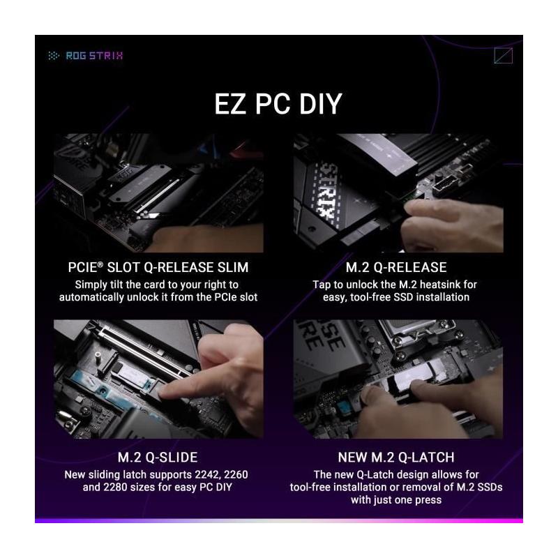 Carte mère ASUS STRIX X870E-E GAMING WIFI - Performances ultimes