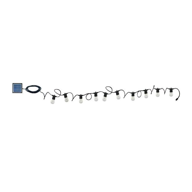 Guirlande solaire Rio Color 5m Noir - Éclairage Extérieur LED