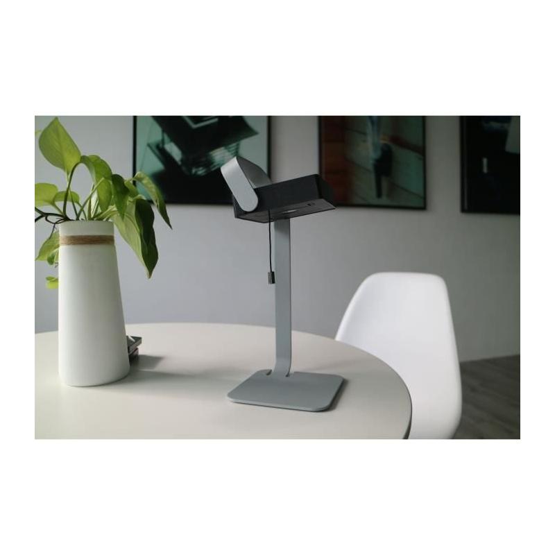 Lampe solaire design pour table - Facile à installer - Gris