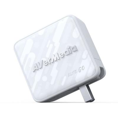 Chargeur GaN AVERMEDIA 100W + Capture Vidéo FHD GC313Pro Blanc