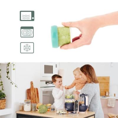 Ensemble de pots de conservation Babymoov Babybols en verre - 4x100 ml + 4x220 ml