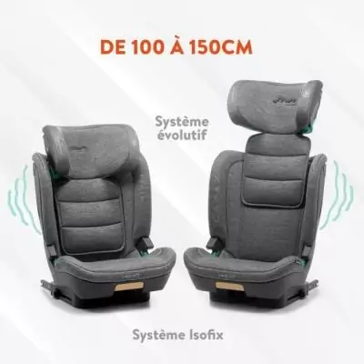 Siège auto BABYAUTO CAPAX GREY DOBBY - 4-12 ans - I-Size - 100-150 cm