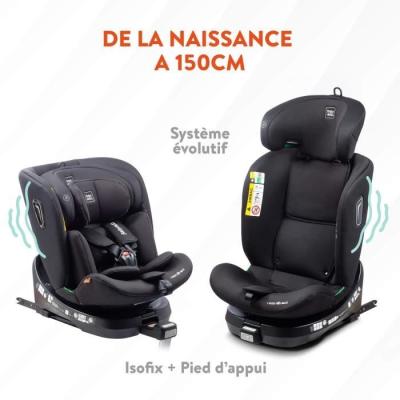 Siège auto pivotant 360° - BABYAUTO AITANA GREY ANTHRACITE - Naissance à 12 ans