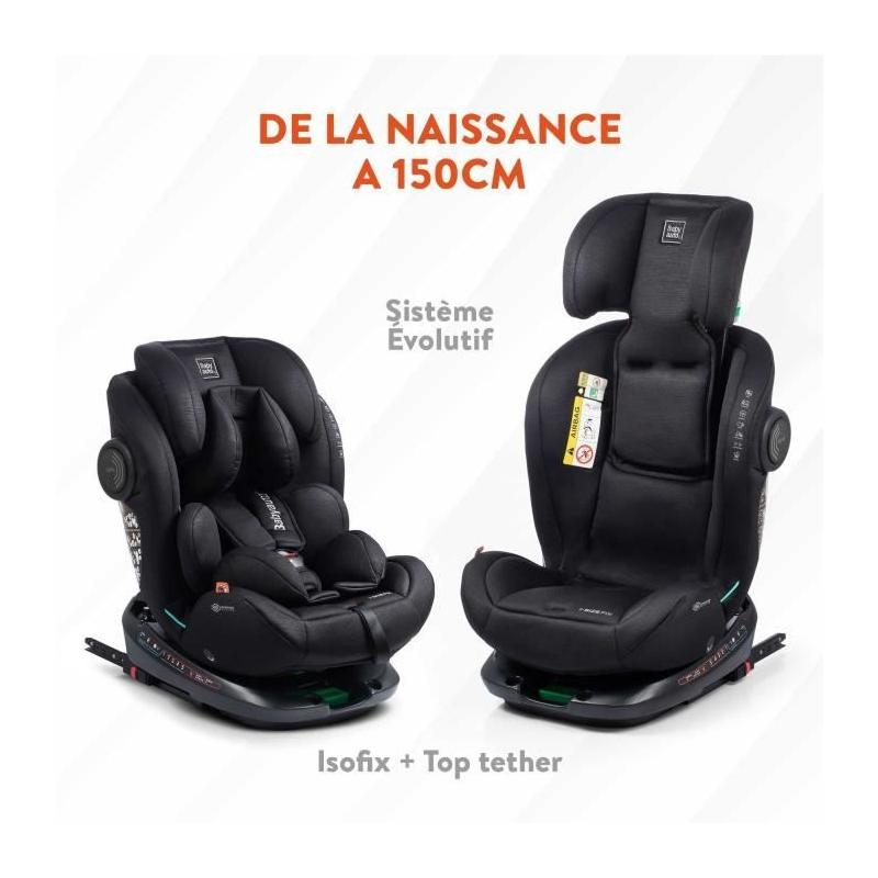 Siège auto pivotant 360° - BABYAUTO - GYRO BLACK LINE EMBOSSED