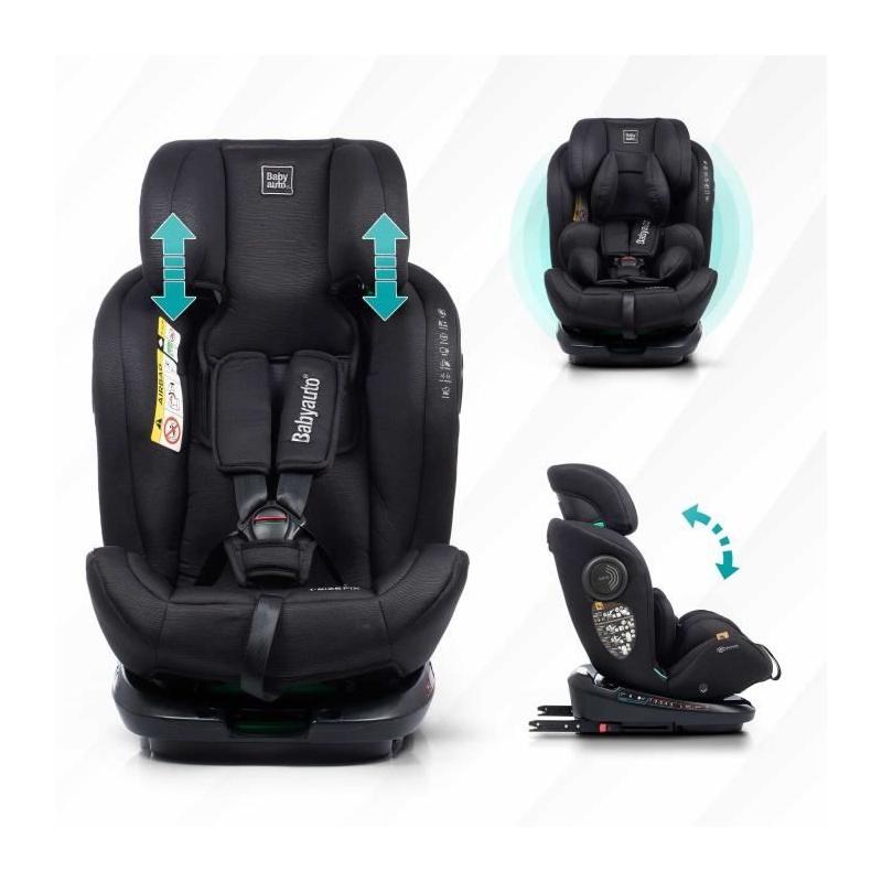 Siège auto pivotant 360° - BABYAUTO - GYRO BLACK LINE EMBOSSED