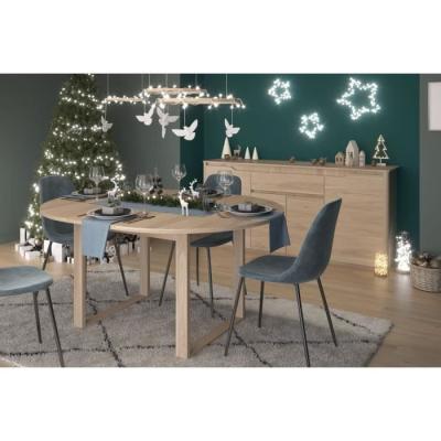 Ensemble buffet et table ronde extensible BETTY - Chêne - PARISOT