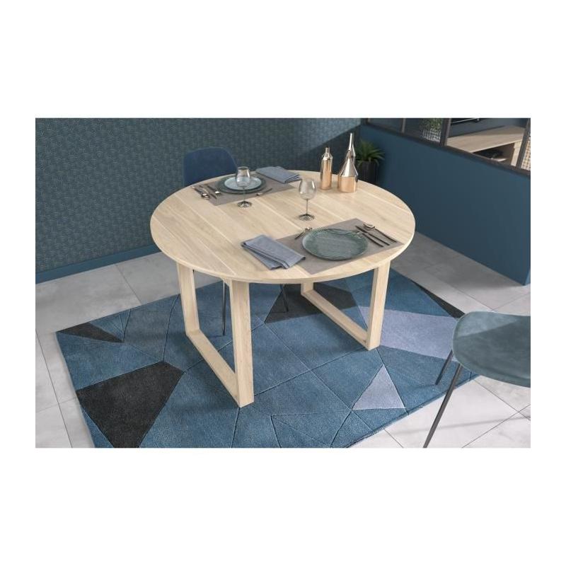 Ensemble buffet et table ronde extensible BETTY - Chêne - PARISOT