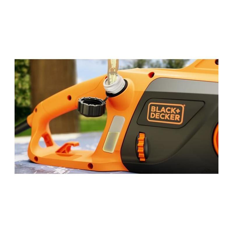 Tronçonneuse Filaire BLACK+DECKER BECS2245-QS - Puissante 2200W